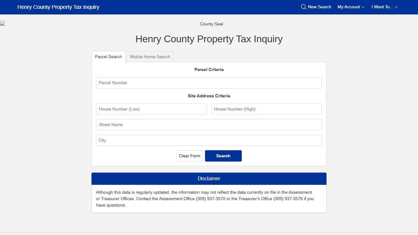 Henry County Property Tax Inquiry